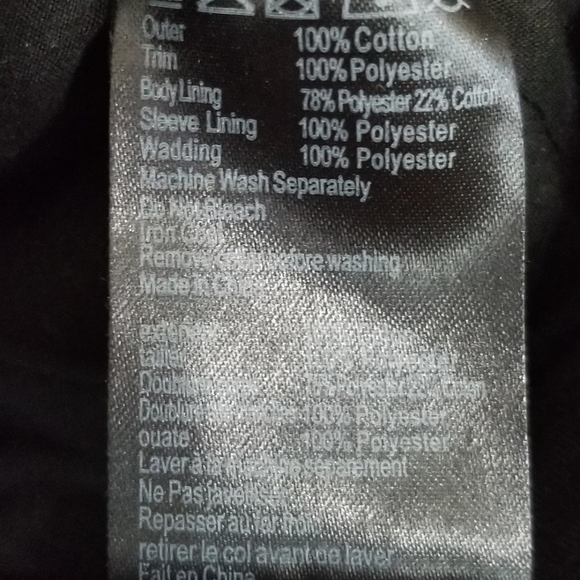 Urban Outfitters Cooperative Black Hooded Coat Size Large - Picture 8 of 8